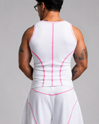 Regata Branco com rosa