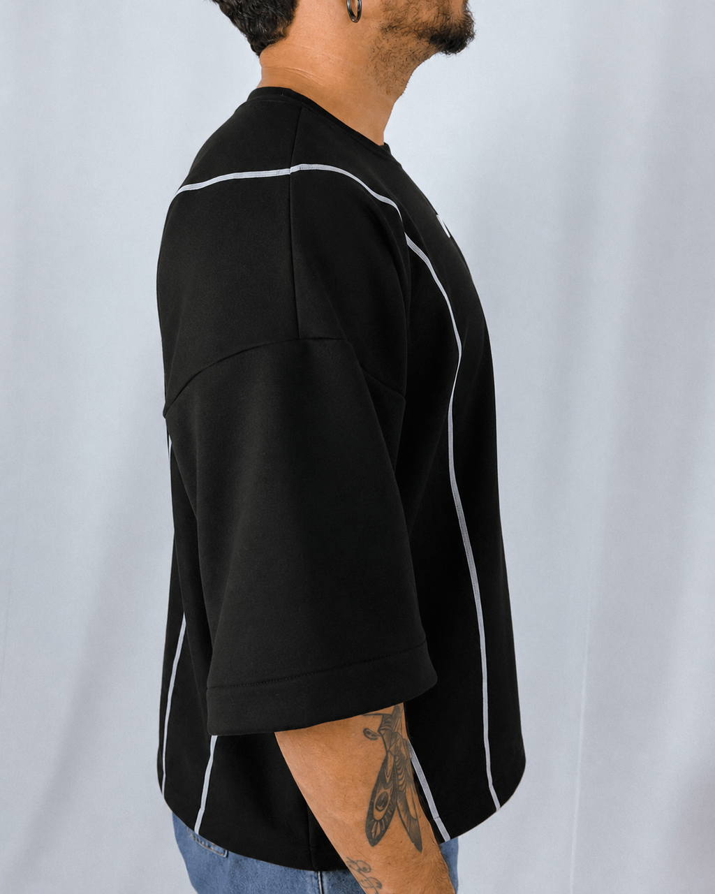 Oversized Cut Preto e Branco