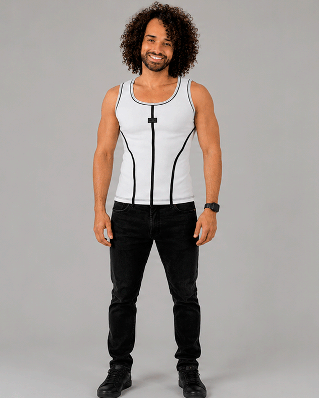 Regata Branco com Preto